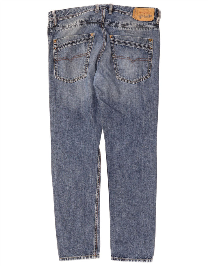 Diesel Herre Krayver Regular Slim Jeans W32 L30 Blue Cotton