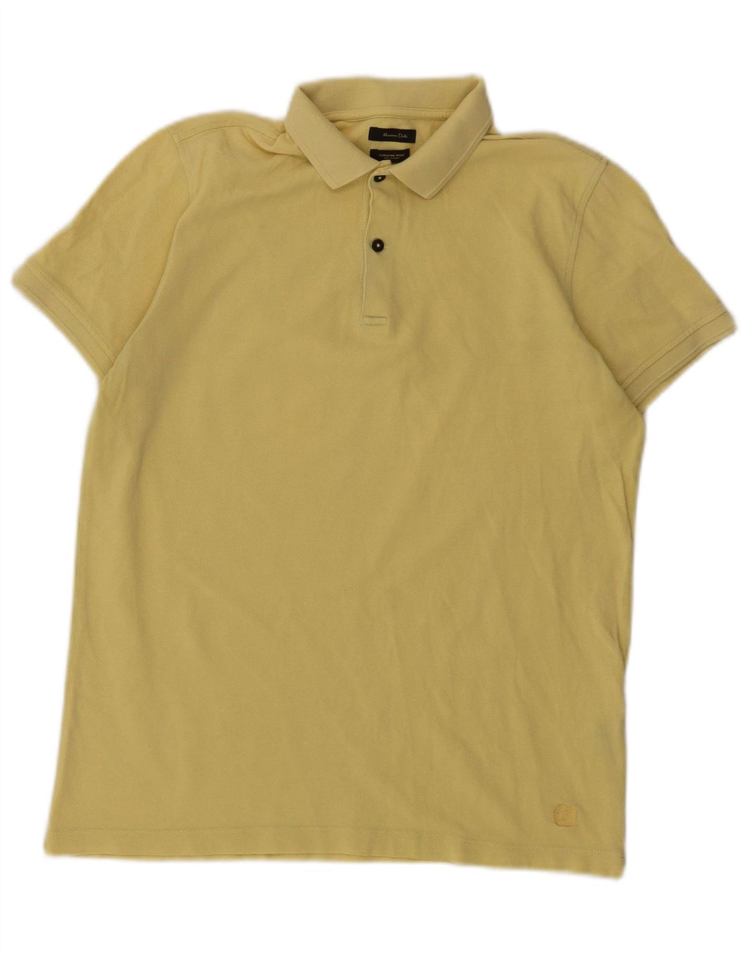 Massimo Dutti herre poloshirt Medium gul bomuld