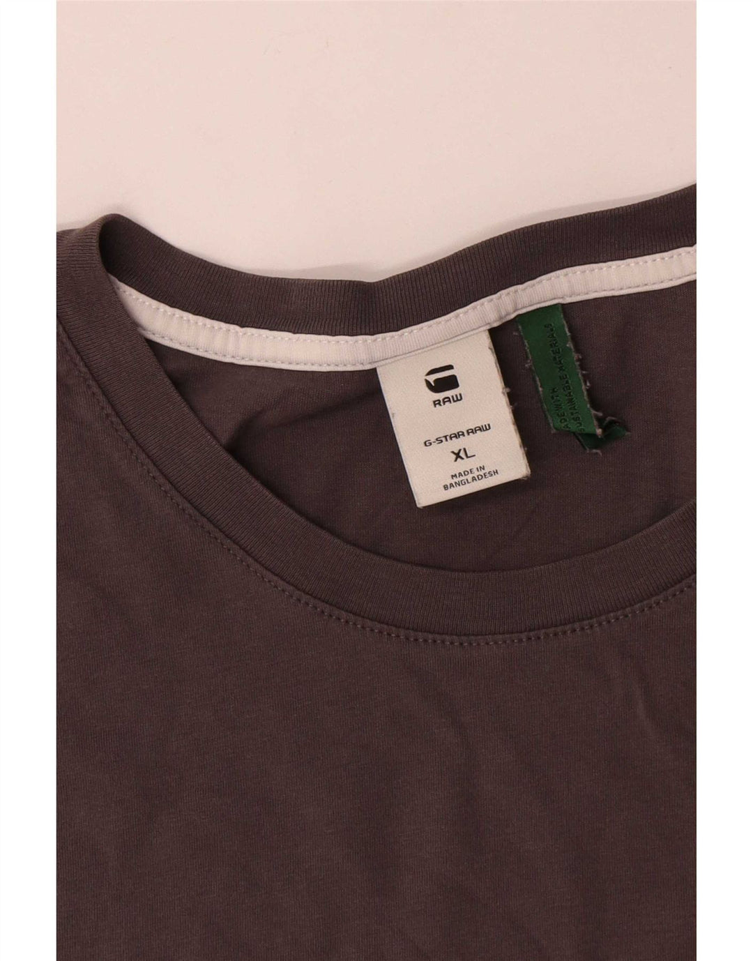G-Star Herre T-Shirt Top XL Gråstribet bomuld