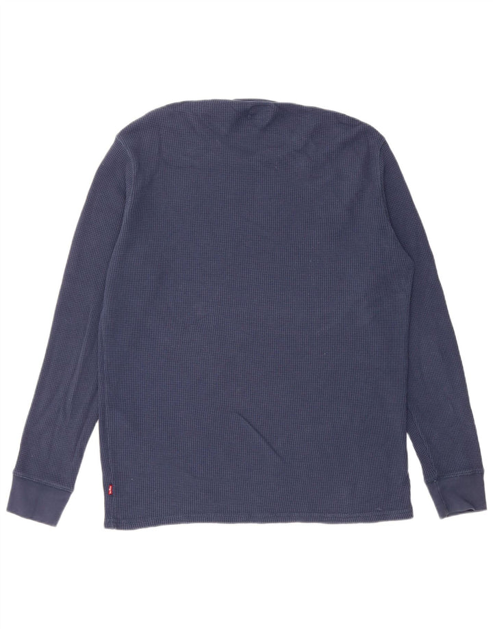 Levi's herre top langærmet lille marineblå bomuld