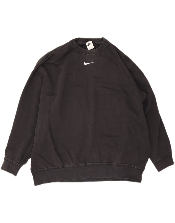 Nike Loose Fit Sweatshirt Jumper lille sort bomuld