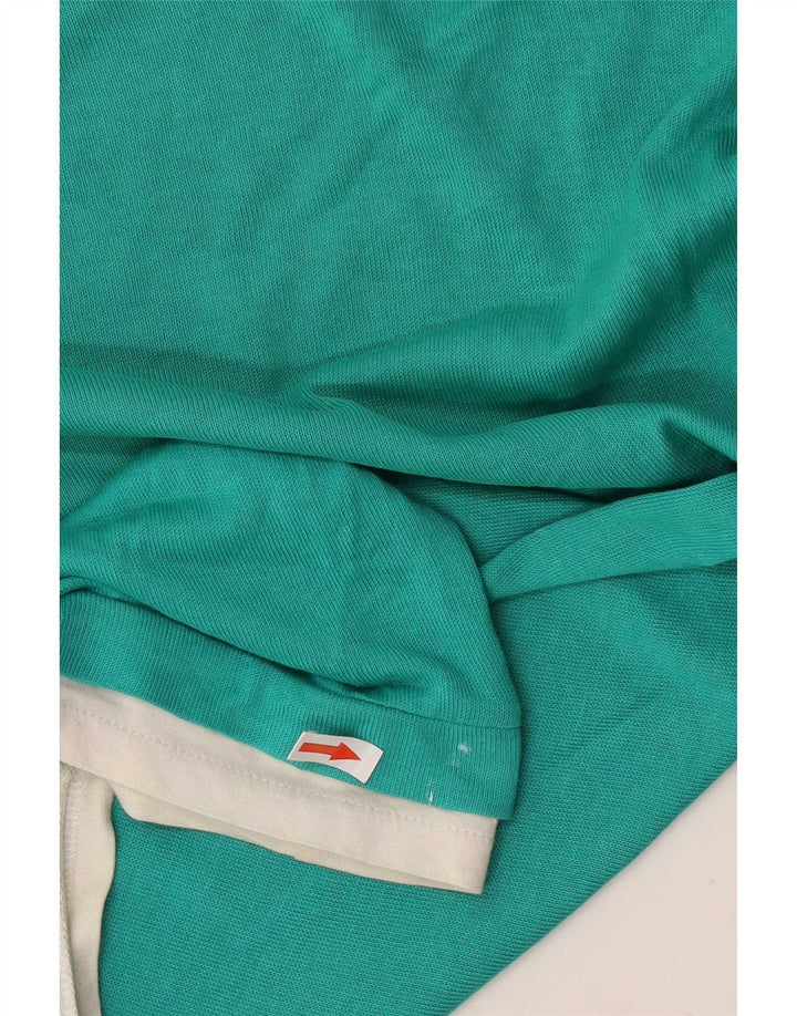 Zara Herre T-Shirt Top Lille Grøn Colourblock Bomuld