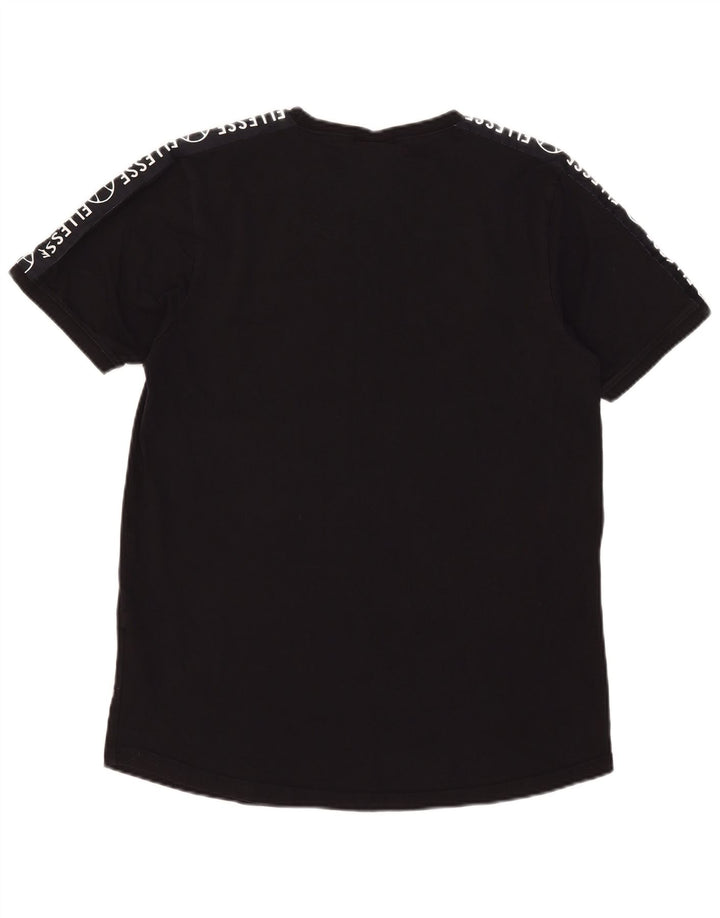 Ellesse Herre Grafisk T-Shirt Top Stor Sort
