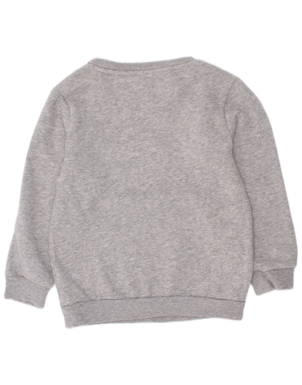 Adidas Boys Graphic Sweatshirt Jumper 2-3 år Grå Flecked Bomuld