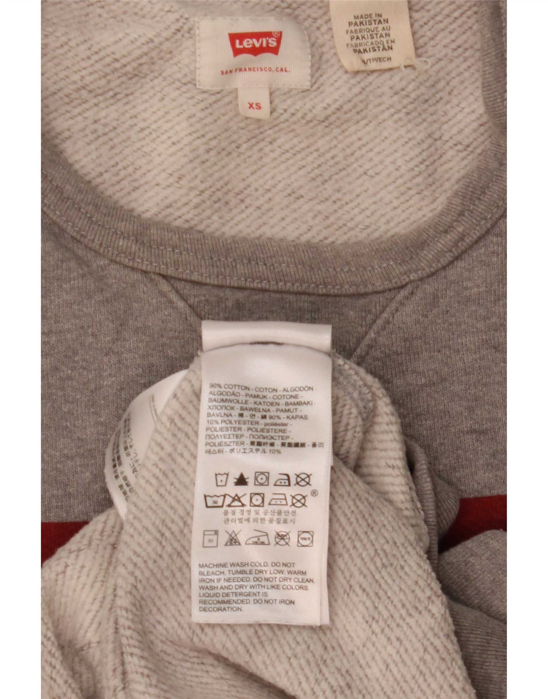 Levi's Grafisk sweatshirt til mænd XS Grå bomuld