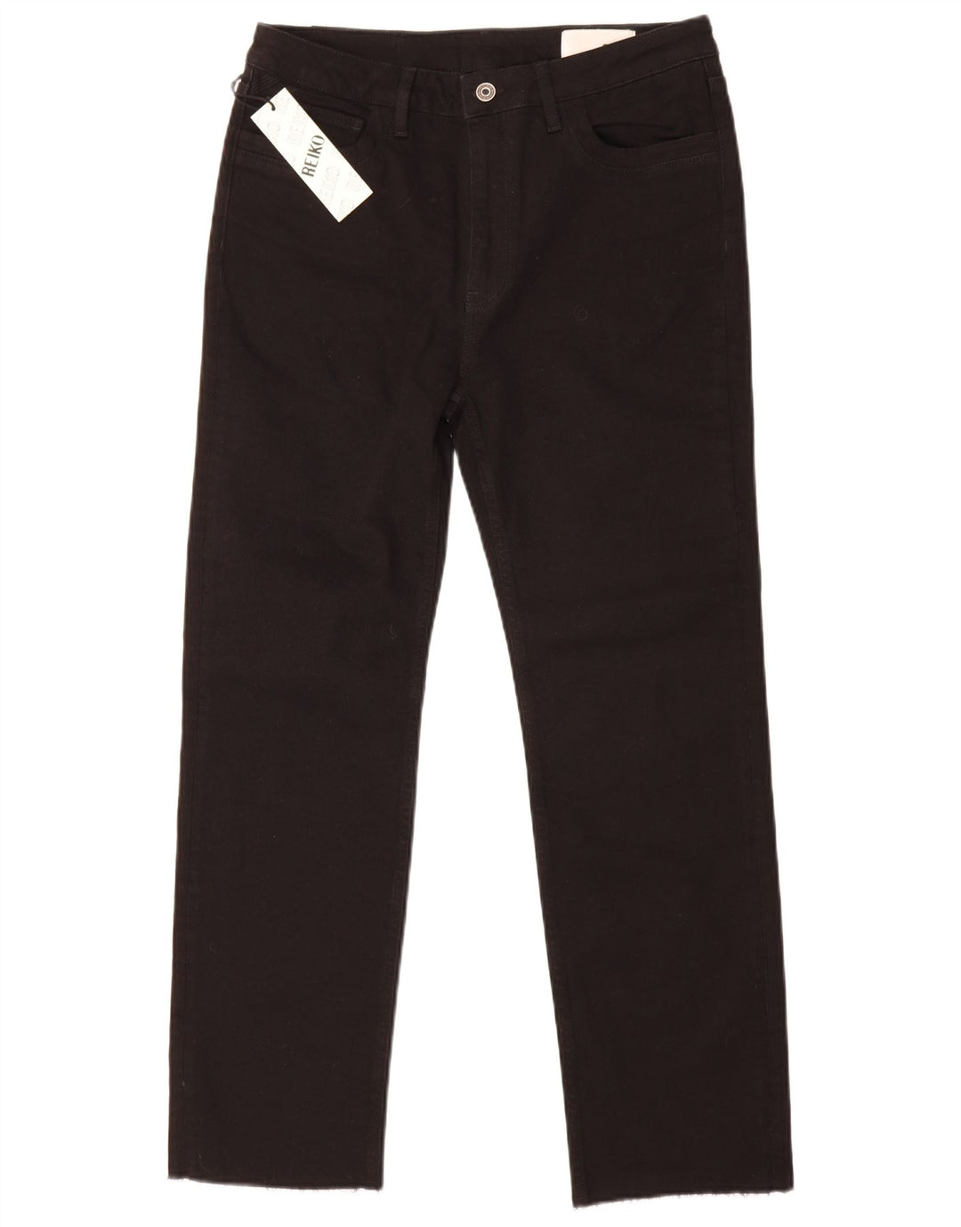 Reiko lige jeans til kvinder W30 L29 sort bomuld