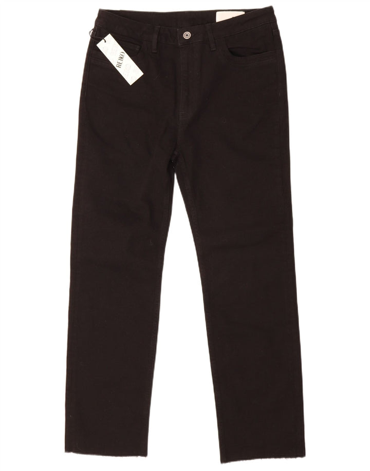 Reiko lige jeans til kvinder W30 L29 sort bomuld