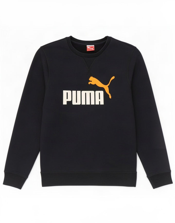 Puma grafisk sweatshirt til mænd, lille marineblå