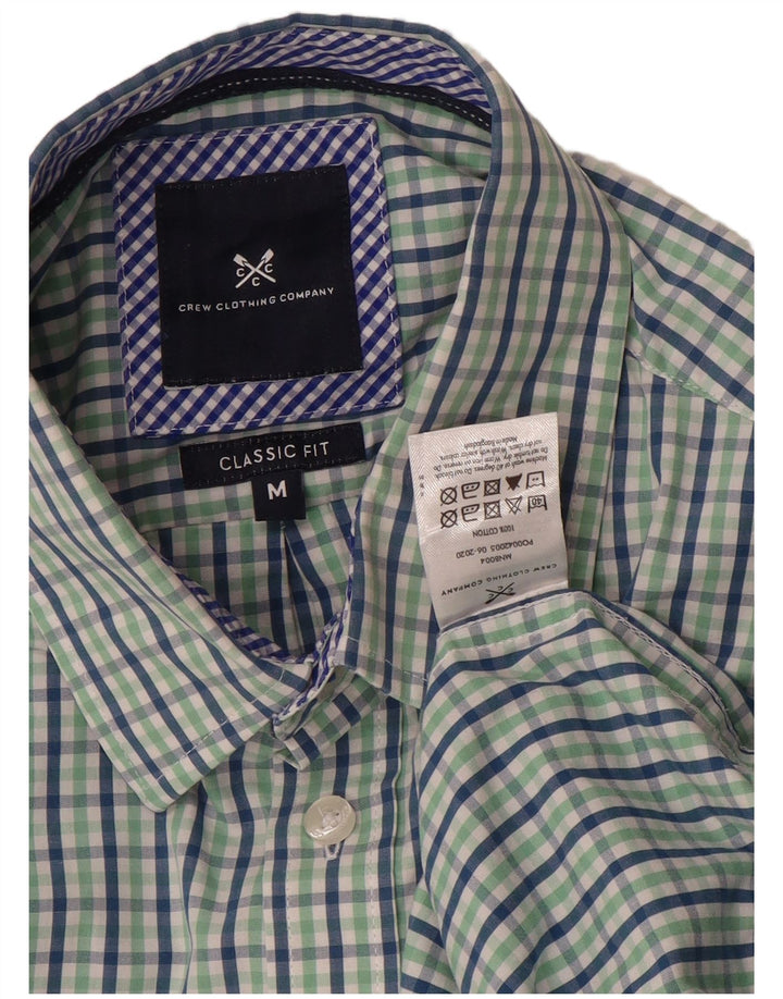 Crew Clothing Herre Classic Fit skjorte Medium Green Gingham Cotton