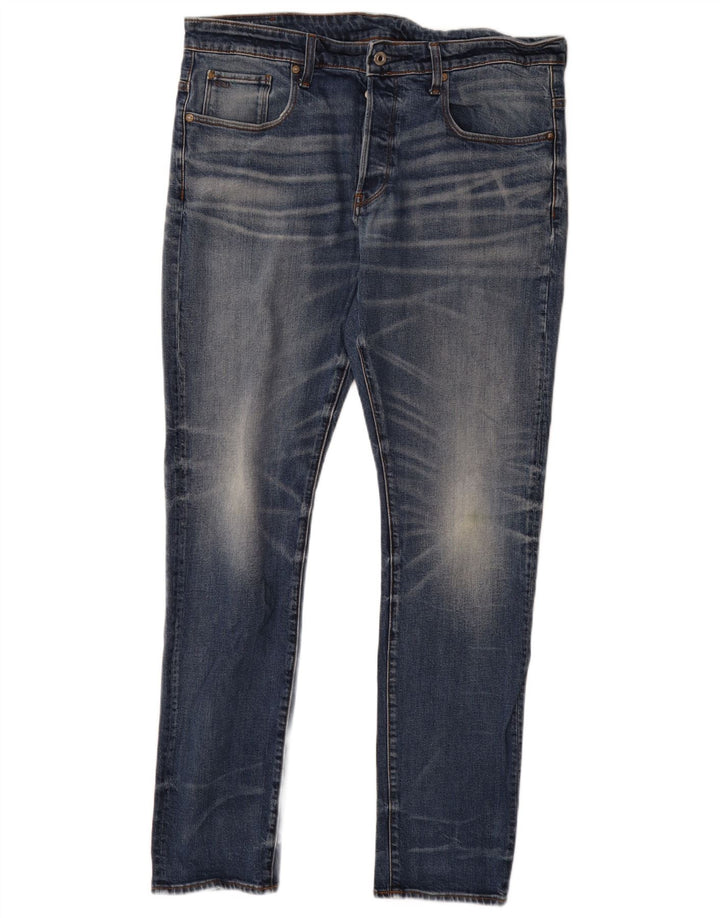 G-STAR Herre 3301 tilspidsede jeans W36 L34 Blå