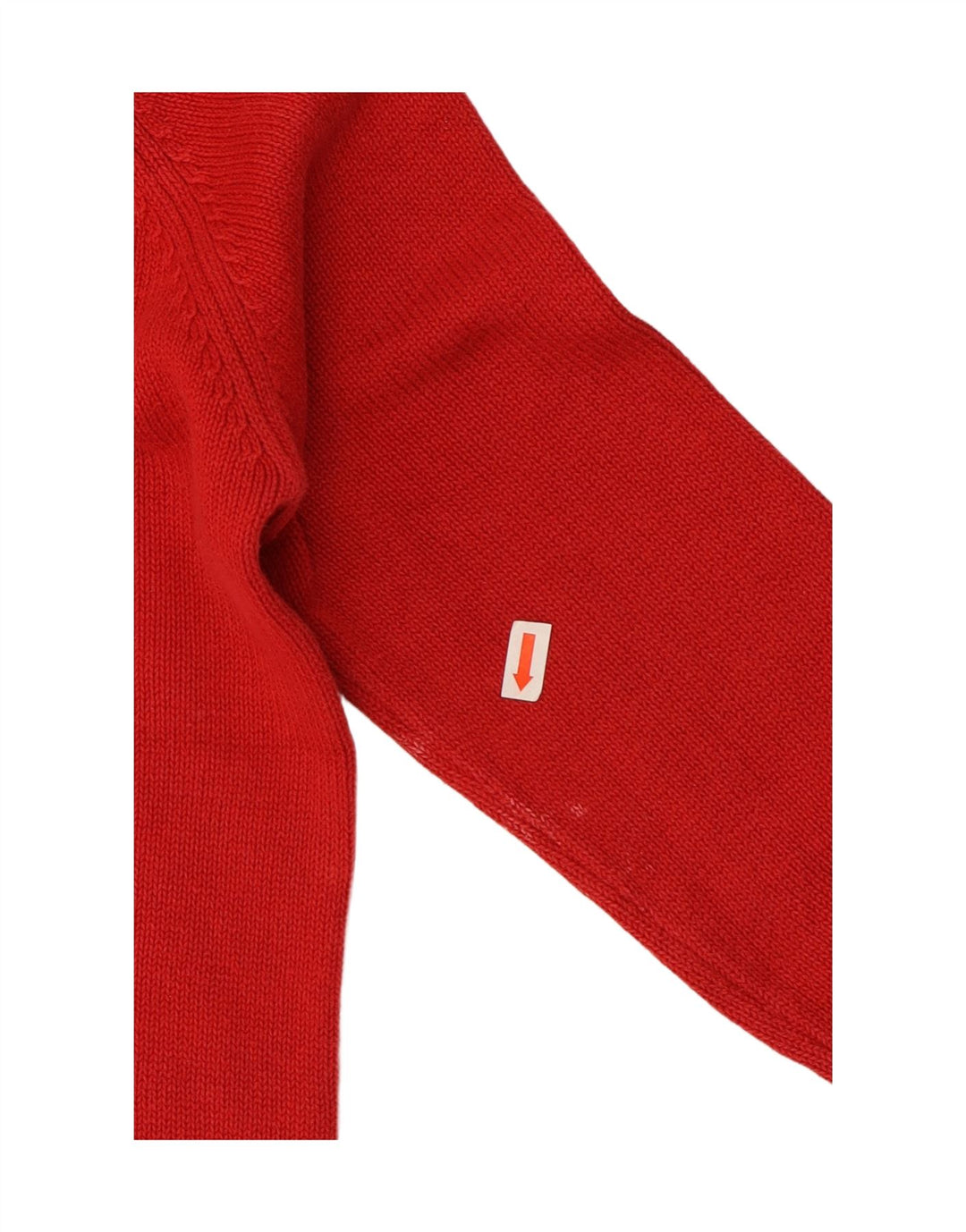 Zara Dame Rullehals Sweater UK 14 Medium Rød Bomuld