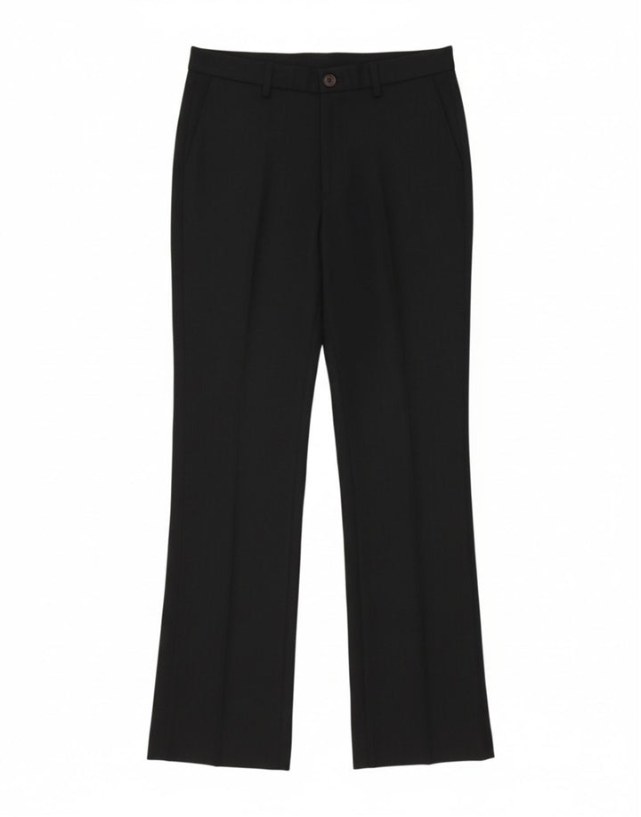 VINTAGE Womens Bootcut Chino Trousers W36 L27 Black Vintage Vintage and Second-Hand Vintage from Messina Hembry 