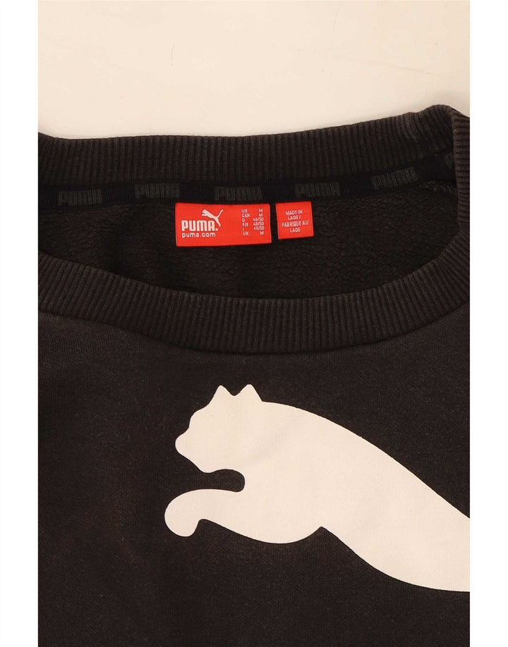 Puma Herre grafisk sweatshirt Jumper Medium Sort