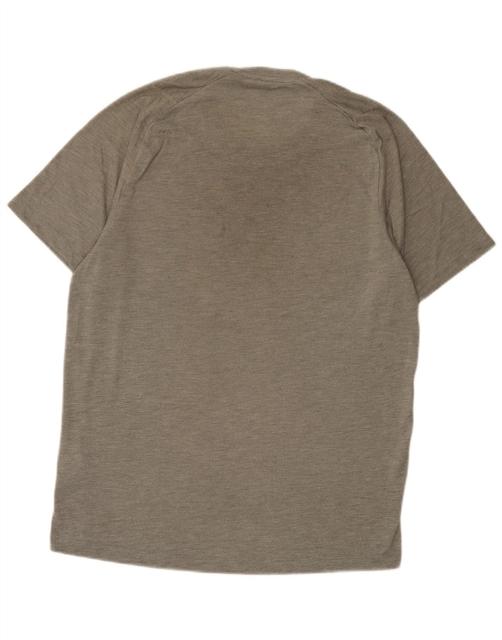 Adidas Herre Climalite T-Shirt Top Medium Grå Polyester