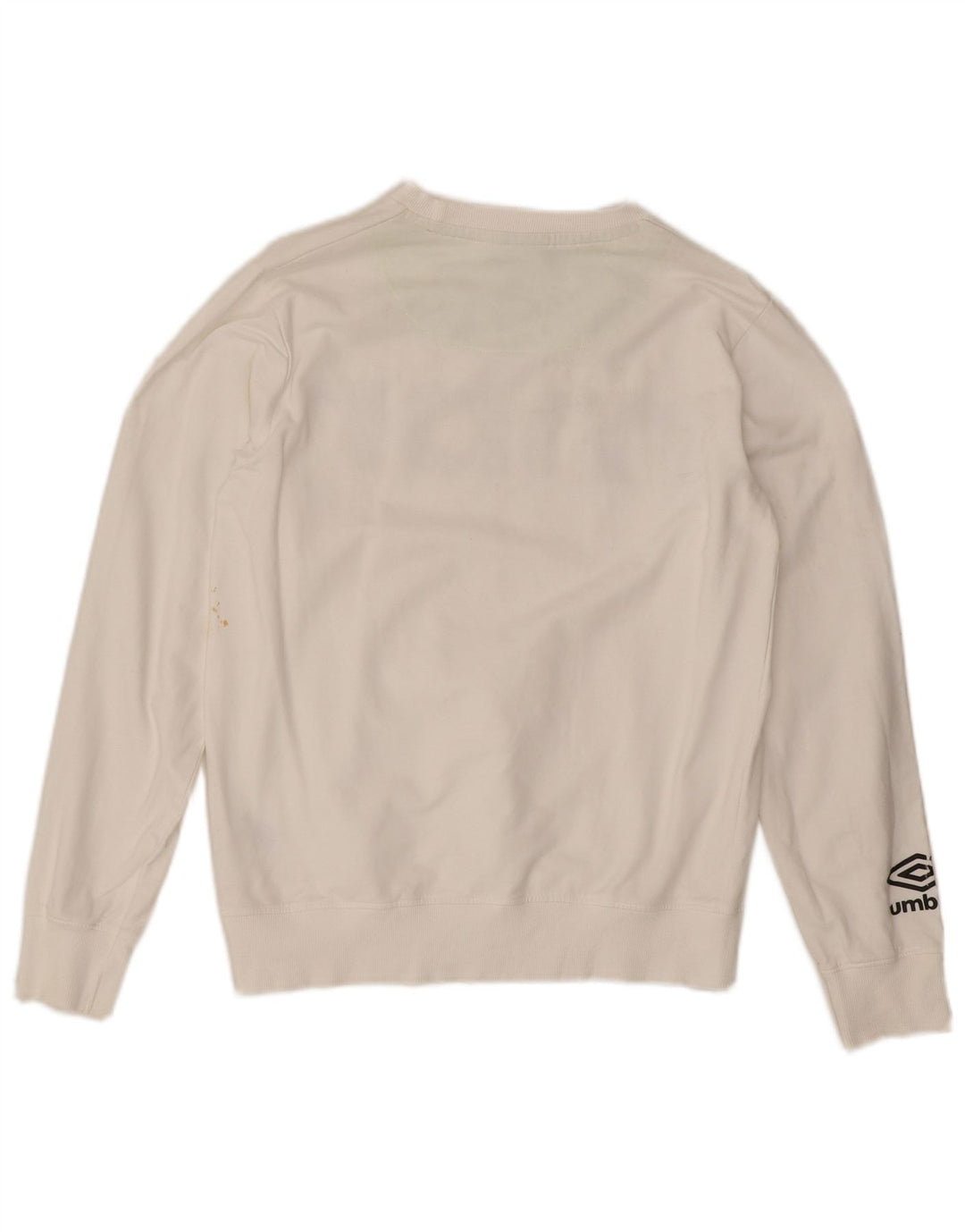 UMBRO Boys Graphic Sweatshirt Jumper 13-14 Years 2XL White Cotton