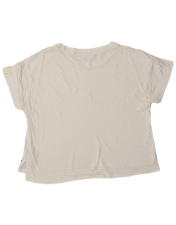 CALVIN KLEIN Dame T-Shirt Top UK 16 Large White