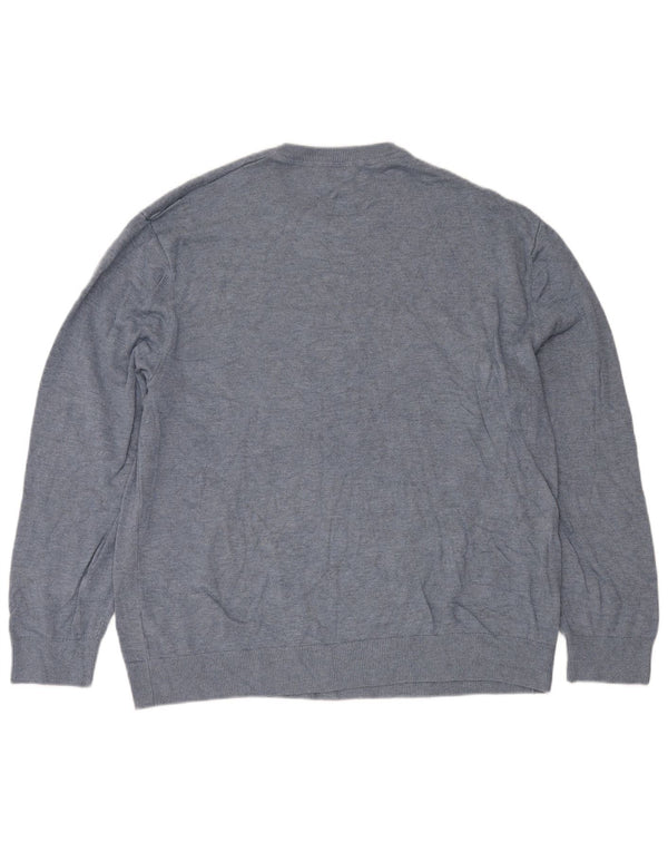 Nautica herre rund hals sweater 2XL blå bomuld