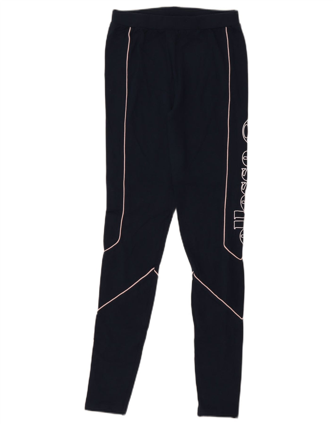Ellesse Womens Grafiske Leggings UK 8 Small Navy Blue Cotton
