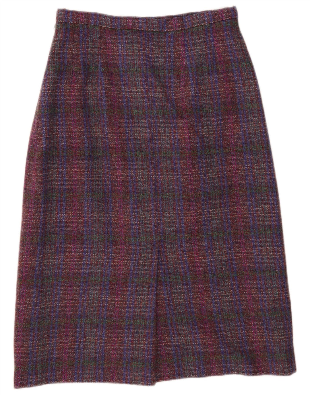 Pitlochry Midi-nederdel til kvinder UK 14 Medium W30 Flerfarvet ternet uld