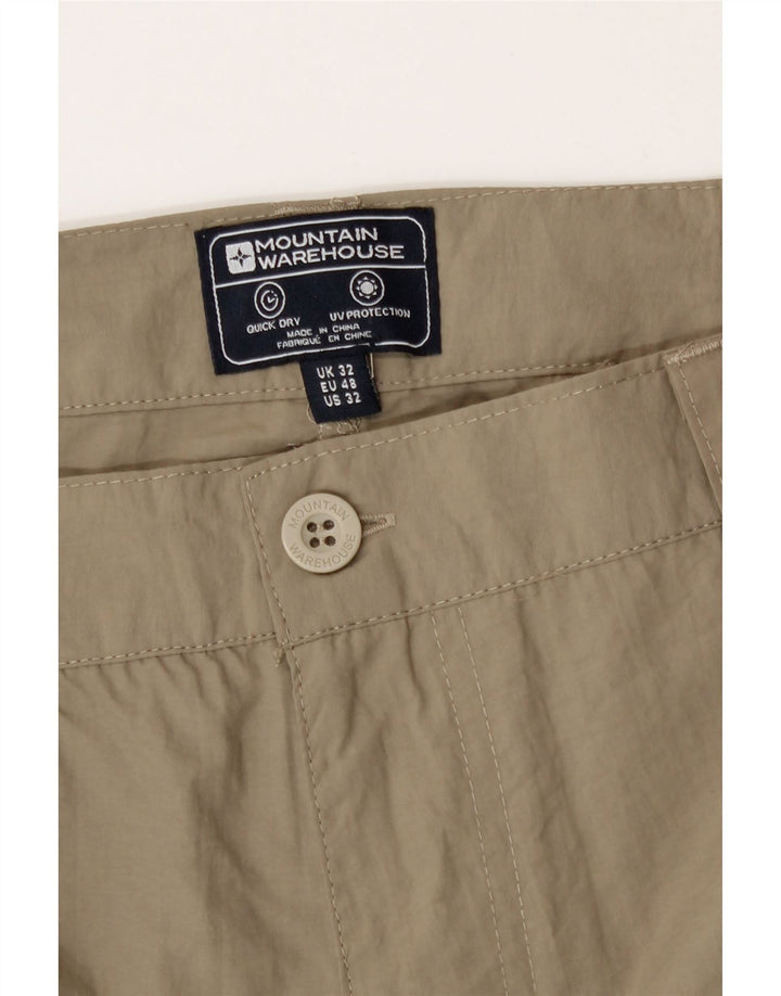 Mountain Warehouse Herre Cargo Shorts W32 Medium Beige Polyamid