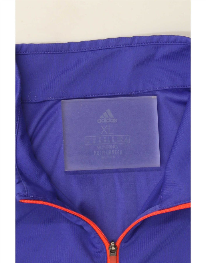 Adidas Herre Aeroready Zip Neck Pullover Træningsdragt Top XL Lilla