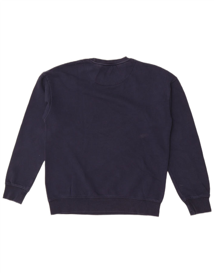 Jack & Jones Herre grafisk sweatshirt Jumper Medium marineblå bomuld