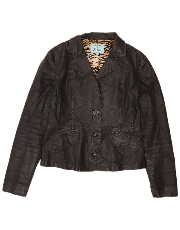 GUESS BY MARCIANO Dame Crop 3-knaps blazerjakke IT 46 Large Sort