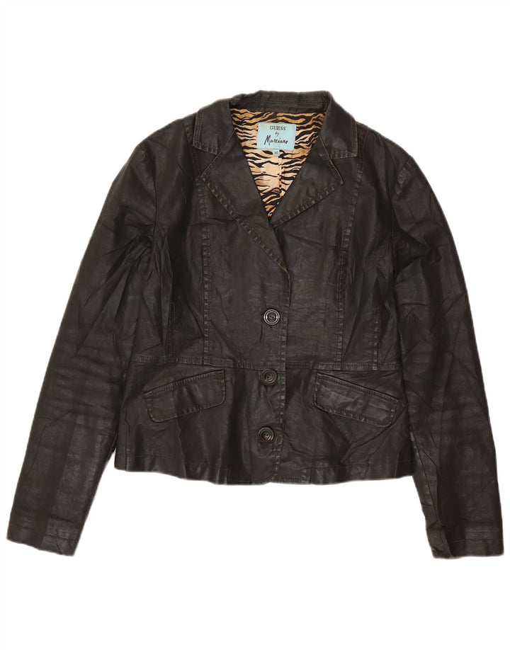 GUESS BY MARCIANO Dame Crop 3-knaps blazerjakke IT 46 Large Sort