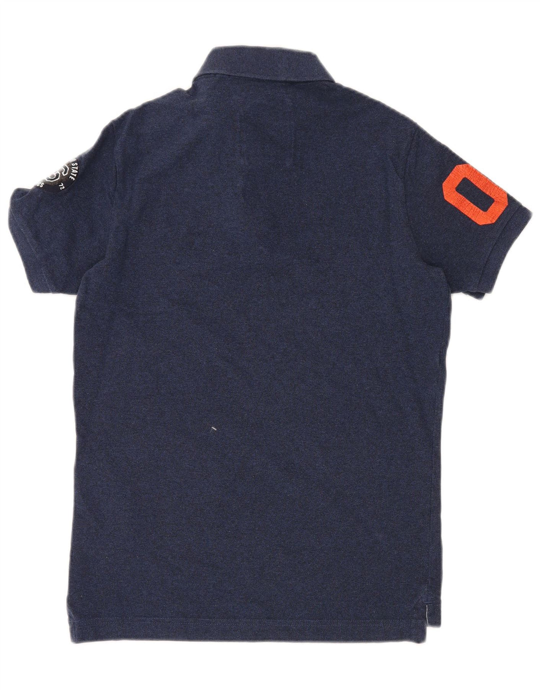 Superdry grafisk poloshirt til mænd, medium marineblå bomuld