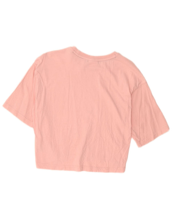 Fila Girls Crop T-Shirt Top 15-16 år Pink Bomuld