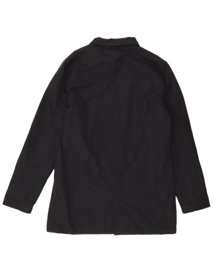 French Connection Herre Overfrakke UK 40 Large Navy Blue Polyester
