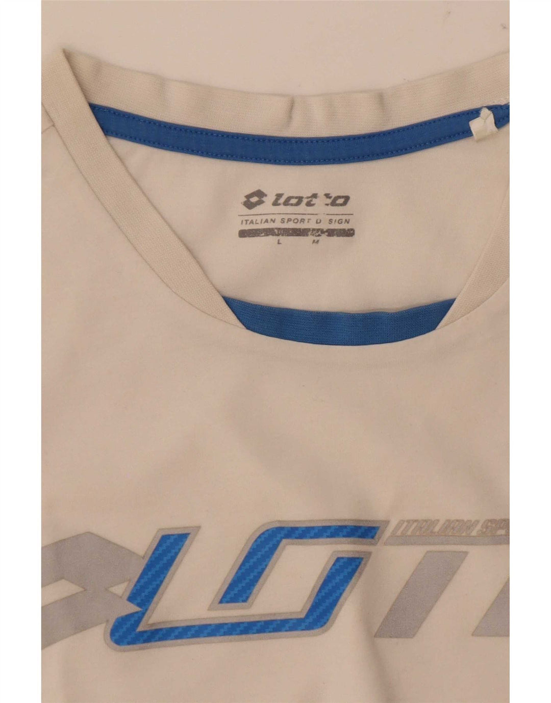 Lotto Herre Grafisk T-Shirt Top Medium Hvid