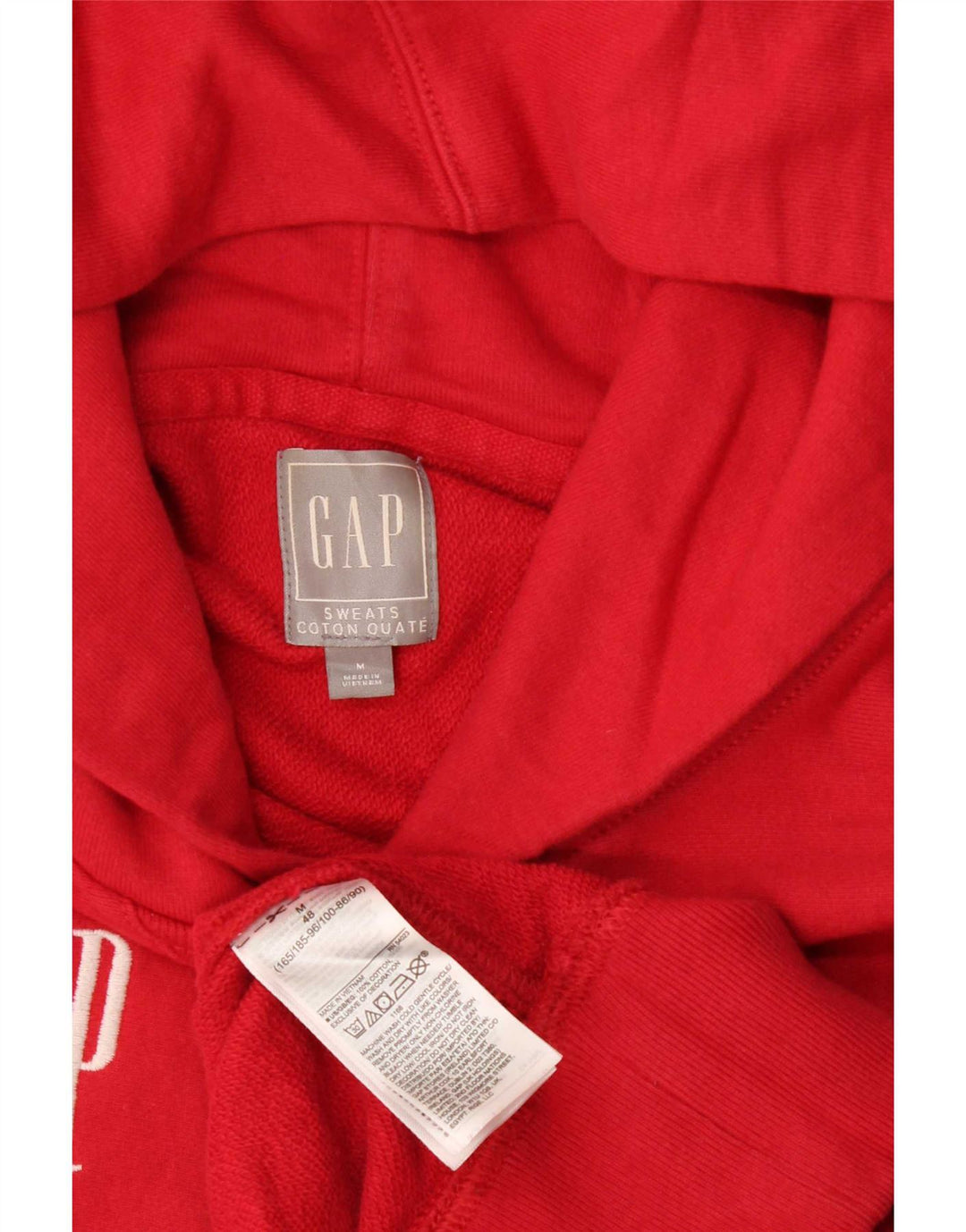 Gap Herre grafisk hættetrøje Jumper Medium Rød Bomuld