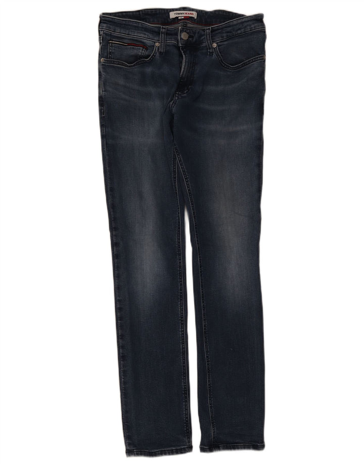 Tommy Hilfiger Herre Slim Jeans W32 L32 Marineblå Bomuld