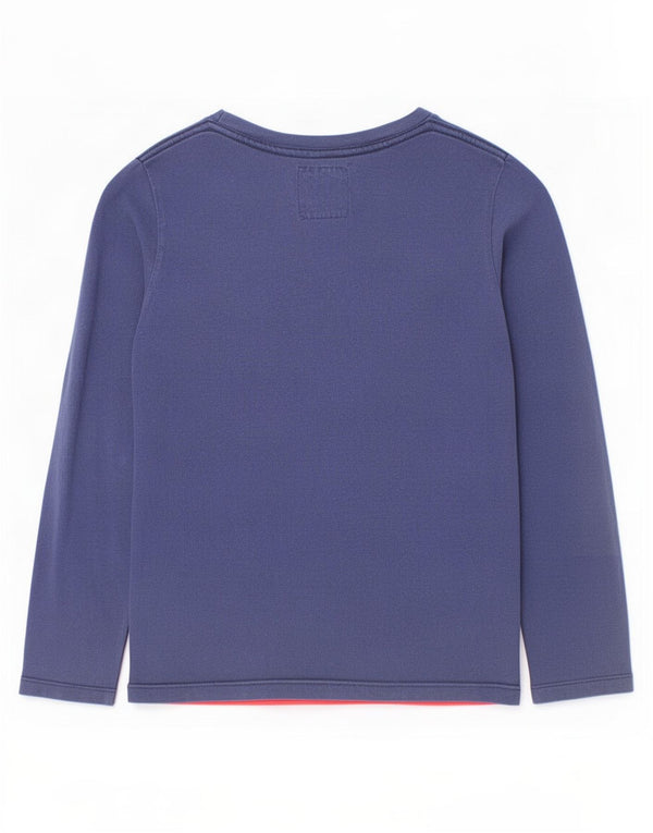 Levi's Boys Grafisk Top Langærmet 9-10 år Navy Blue Colourblock