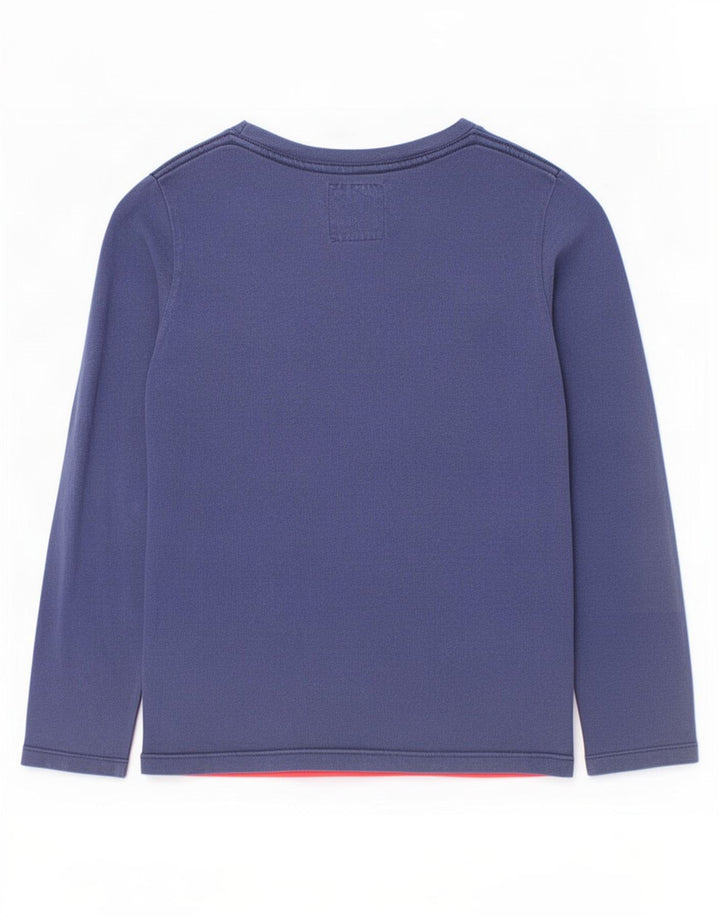 Levi's Boys Grafisk Top Langærmet 9-10 år Navy Blue Colourblock