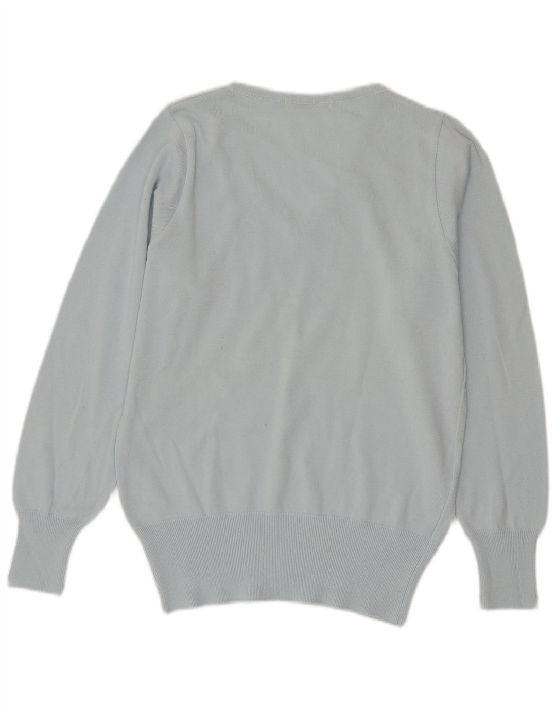 Lacoste Dame V-hals sweater Størrelse 42 Stor Blå Bomuld