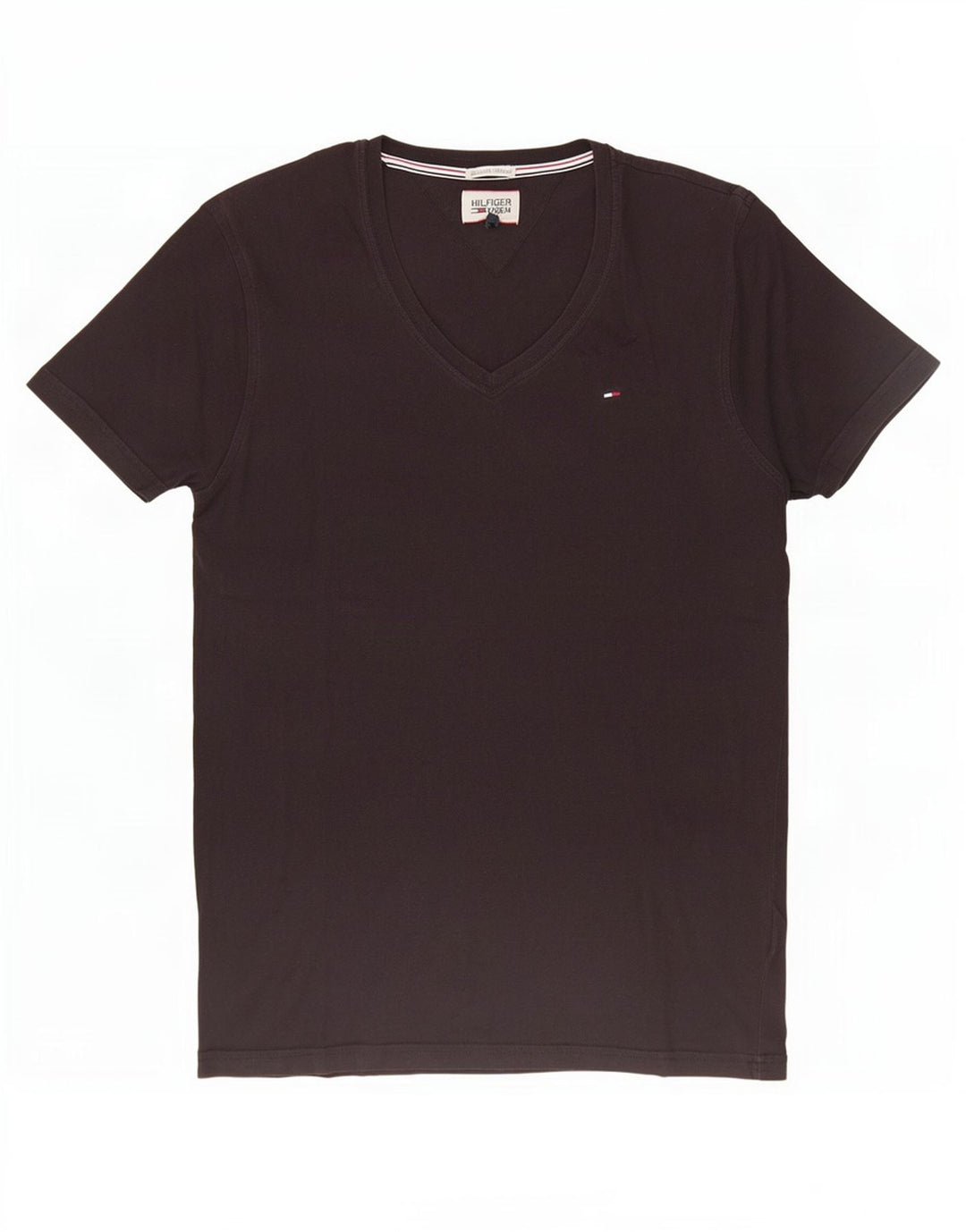 Tommy Hilfiger Herre T-Shirt Top Medium Sort Bomuld