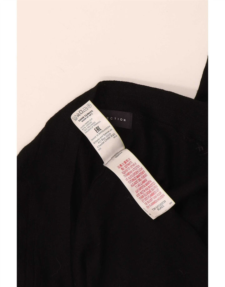 Marks & Spencer Dame Longline Open Cardigan Sweater UK 18 XL Sort