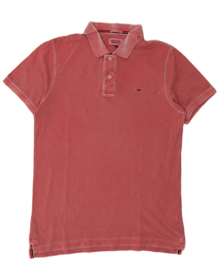 Tommy Hilfiger Poloskjorte til mænd Stor rød bomuld