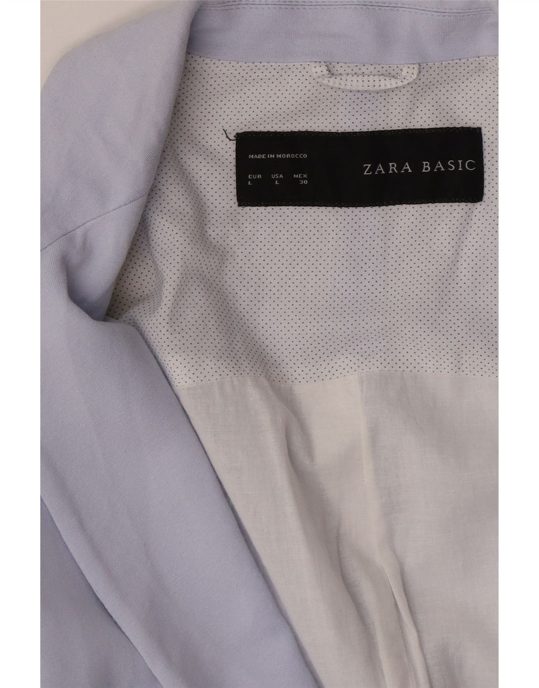 Zara Dame 1 Knap Blazer Jacket UK 16 Large Blue
