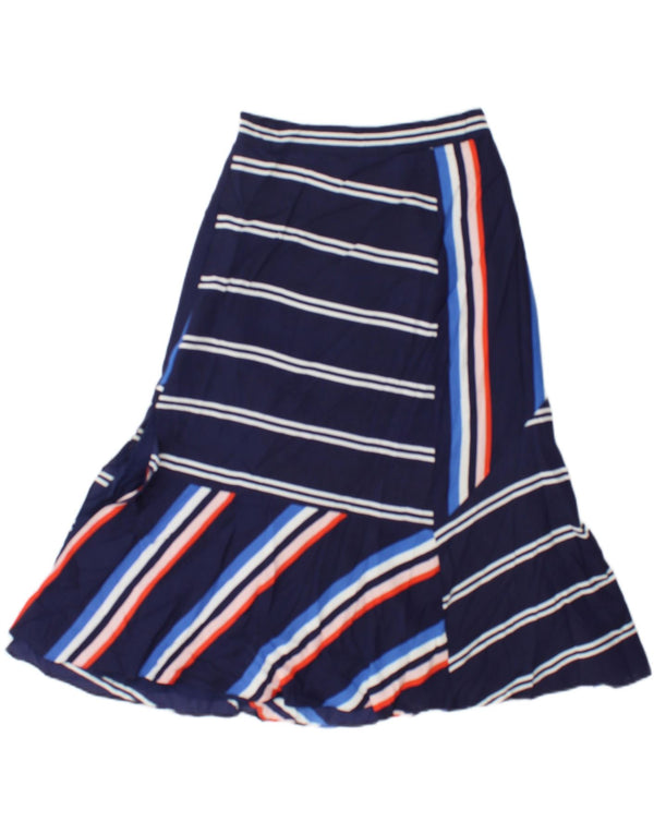 Whistles A-line nederdel til kvinder UK 6 XS W24 Marineblå stribet polyester