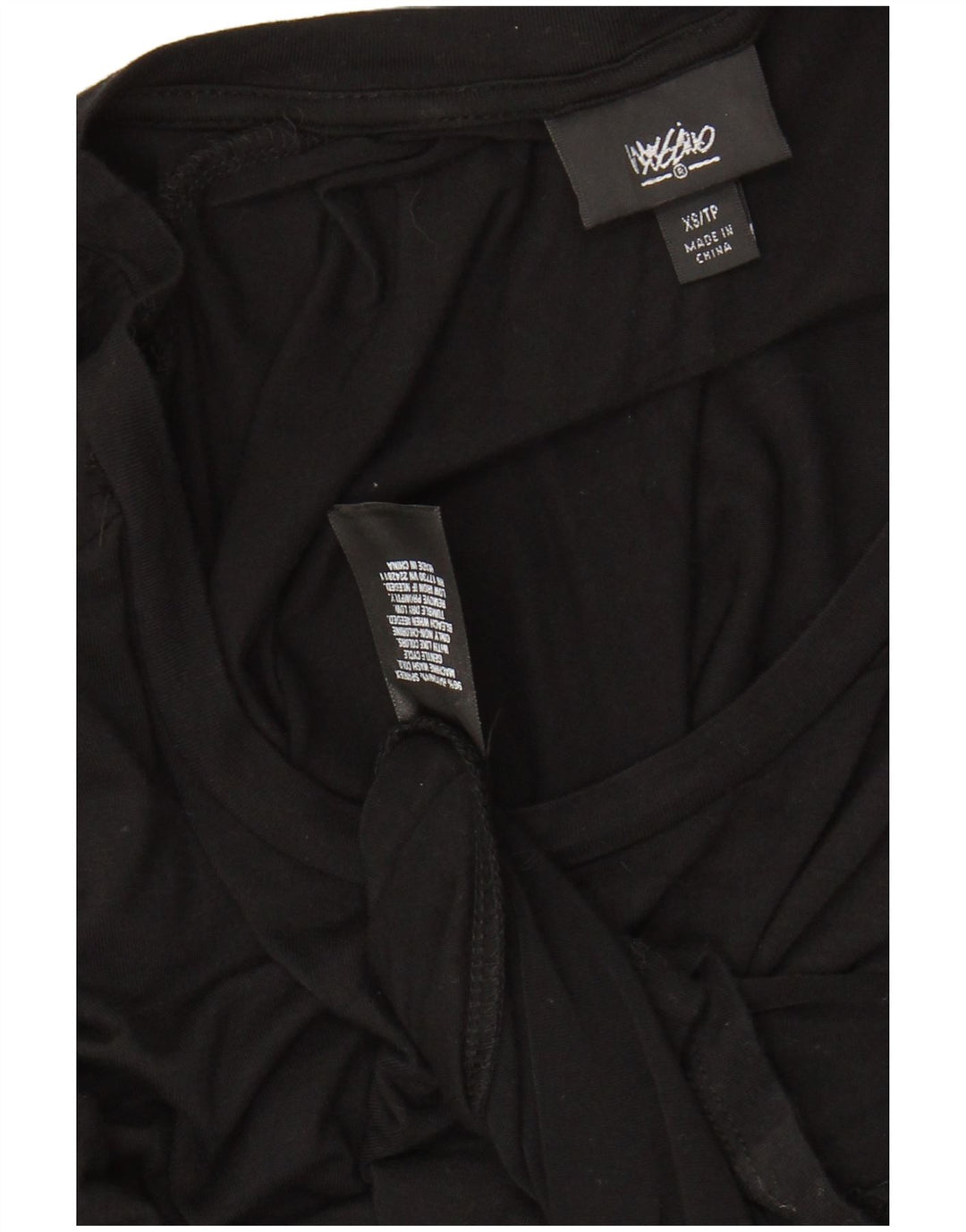 MOSSIMO 3/4 ærmet maxikjole til kvinder UK 6 XS Sort Rayon