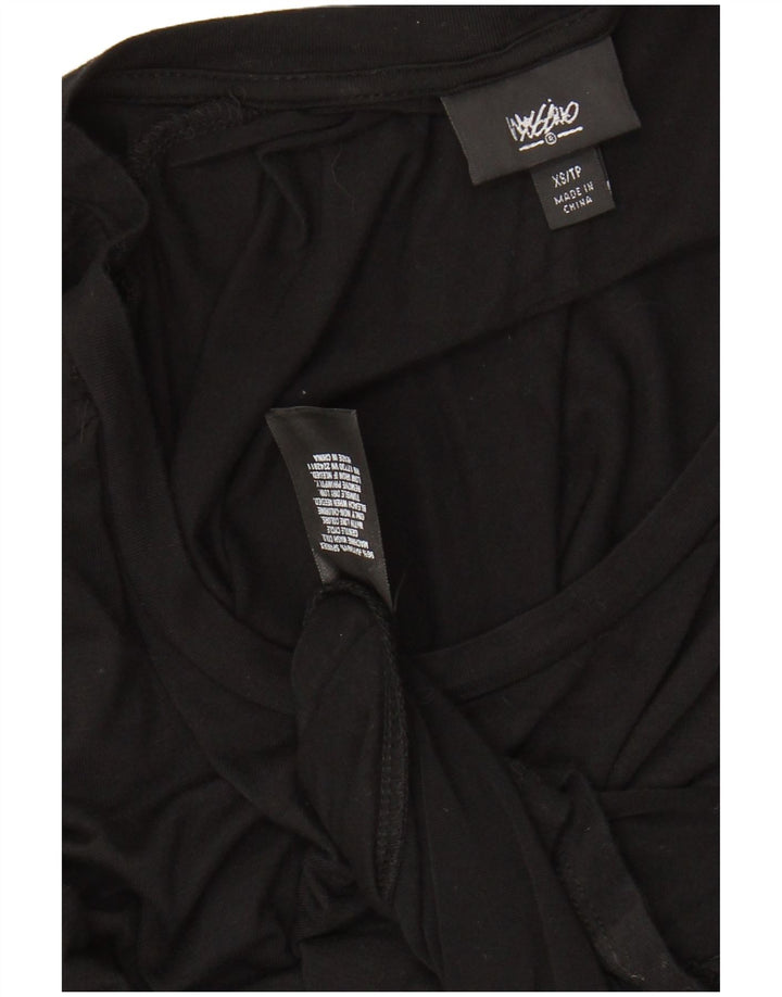 MOSSIMO 3/4 ærmet maxikjole til kvinder UK 6 XS Sort Rayon