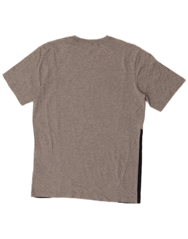 Nike Herre grafisk T-shirt Top Medium Grey Colourblock Bomuld