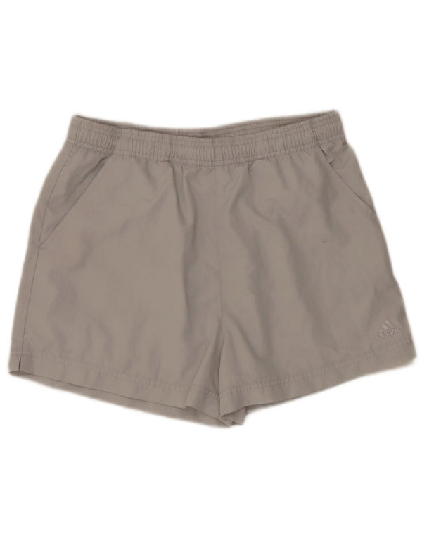 Adidas sportsshorts til kvinder UK 12 mellemgrå polyester