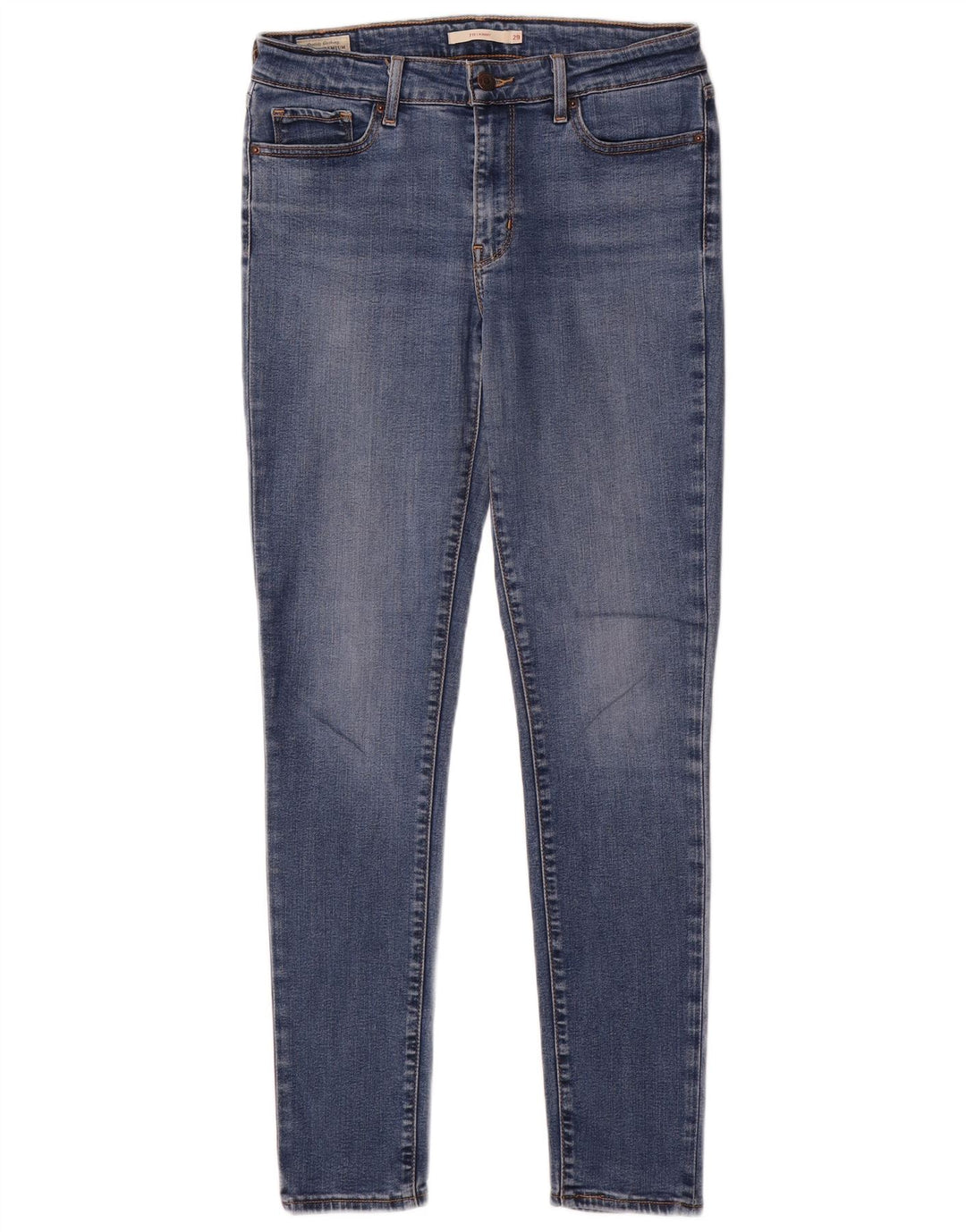Levi's Dame 711 Skinny Jeans W29 L30 Blå Lyocell