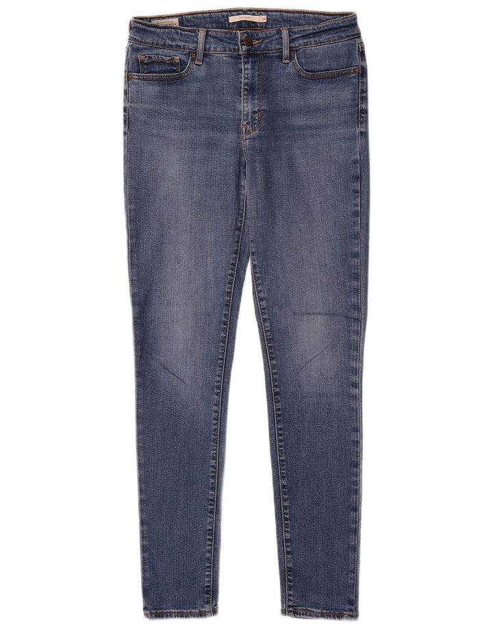 Levi's Dame 711 Skinny Jeans W29 L30 Blå Lyocell