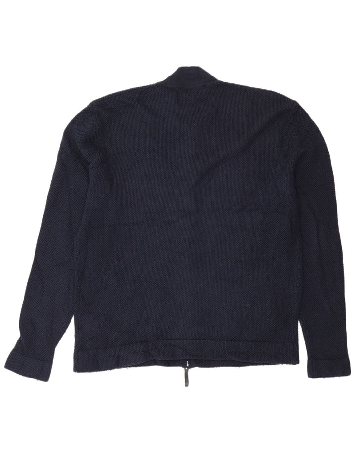 Jaeger herre cardigan sweater 2XL marineblå polyamid