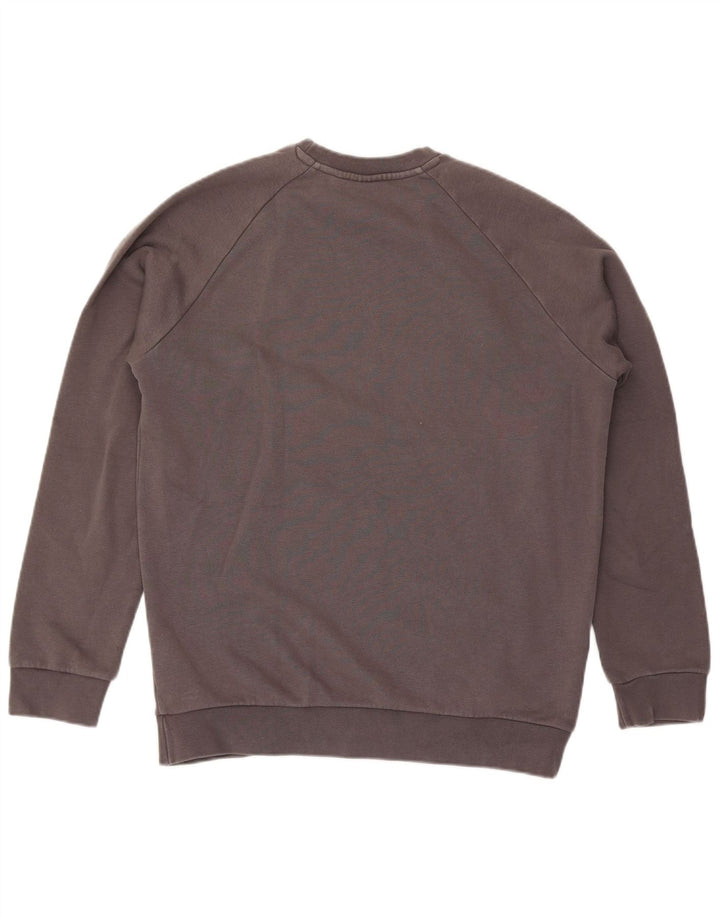Adidas sweatshirt til mænd mellem grå bomuld